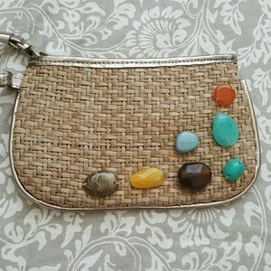 New York & Company Straw Wristlet NWOT